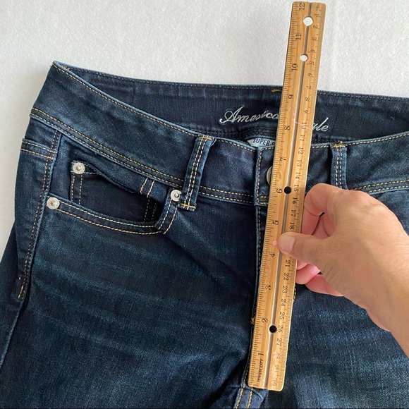 American Eagle Boot Cut Jeans Super Stretch Mid Rise Woman’s Jeans size 8 - Picture 9 of 12